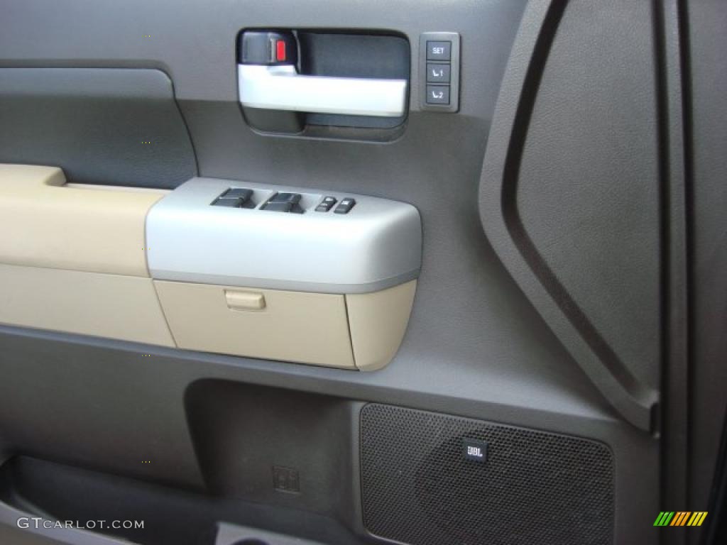 2007 Tundra Limited CrewMax - Timberland Mica / Beige photo #10