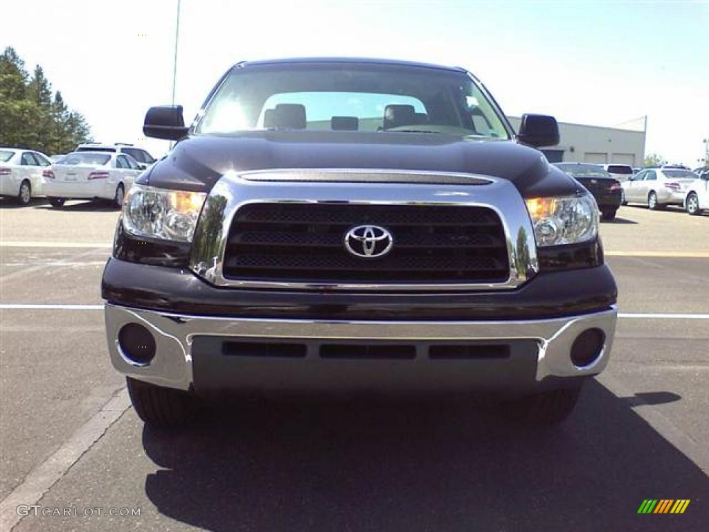 2007 Tundra SR5 Double Cab - Black / Black photo #2