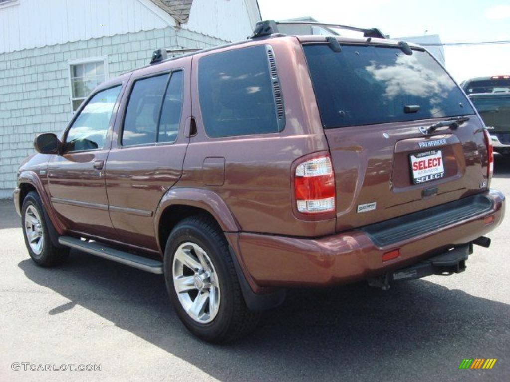 2004 Pathfinder LE Platinum - Burnt Copper Pearl / Beige photo #4