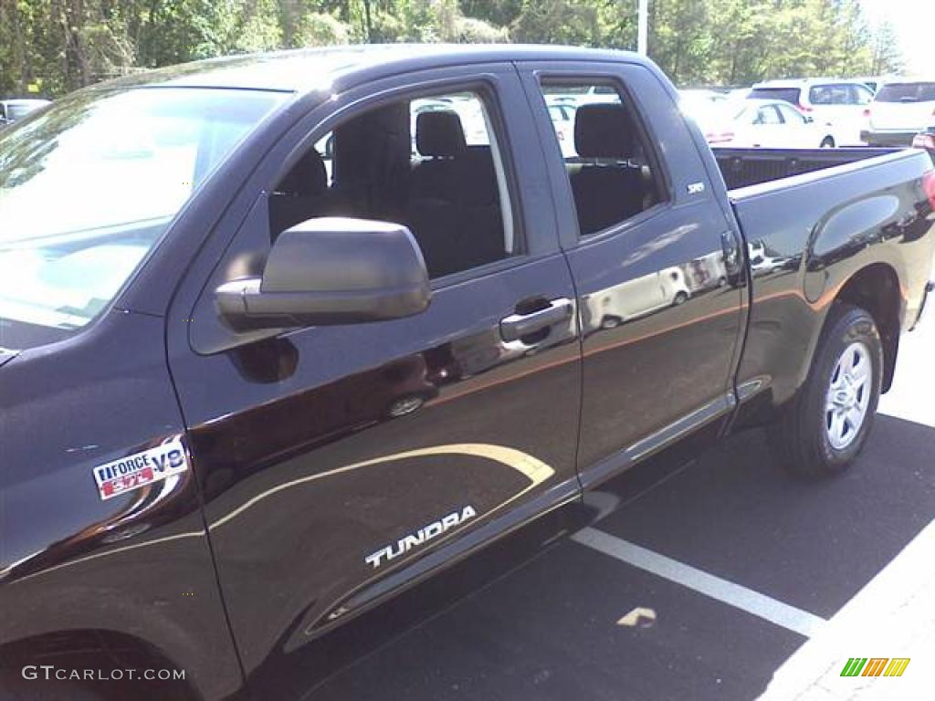 2007 Tundra SR5 Double Cab - Black / Black photo #20