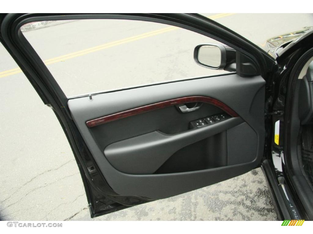 2008 Volvo S80 V8 AWD Anthracite Black Door Panel Photo #48746067