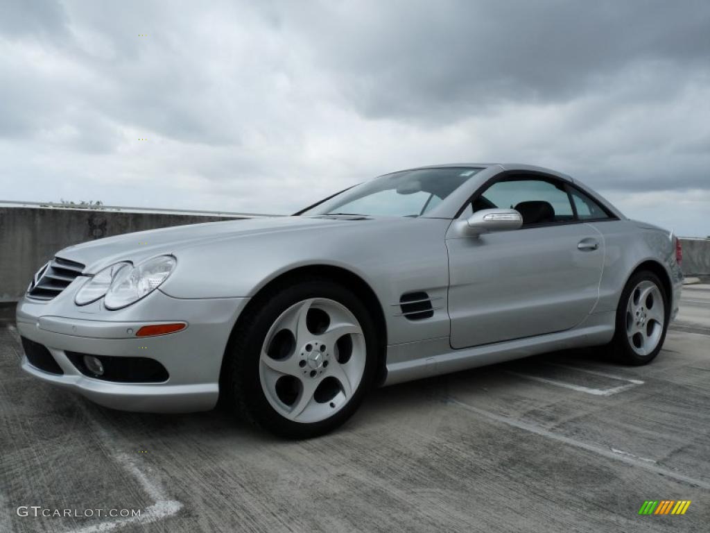 Brilliant Silver Metallic 2005 Mercedes-Benz SL 500 Roadster Exterior Photo #48746832