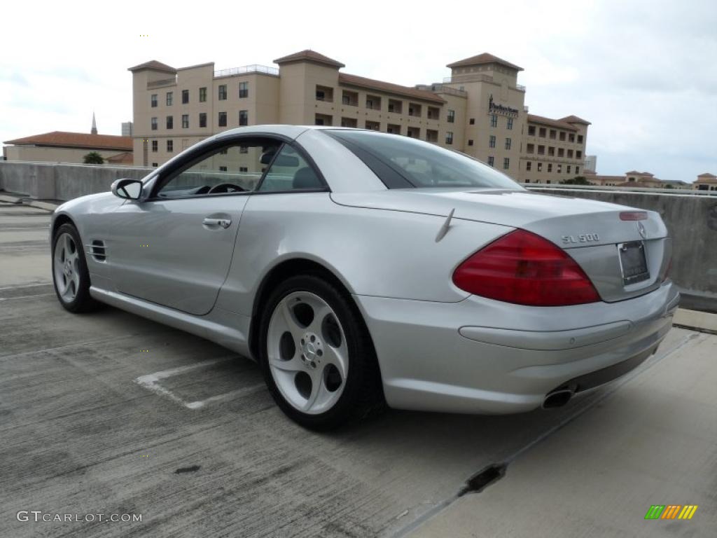Brilliant Silver Metallic 2005 Mercedes-Benz SL 500 Roadster Exterior Photo #48746880