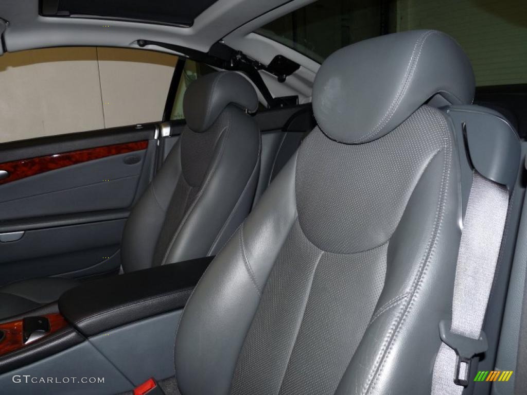 Charcoal Interior 2005 Mercedes-Benz SL 500 Roadster Photo #48747021
