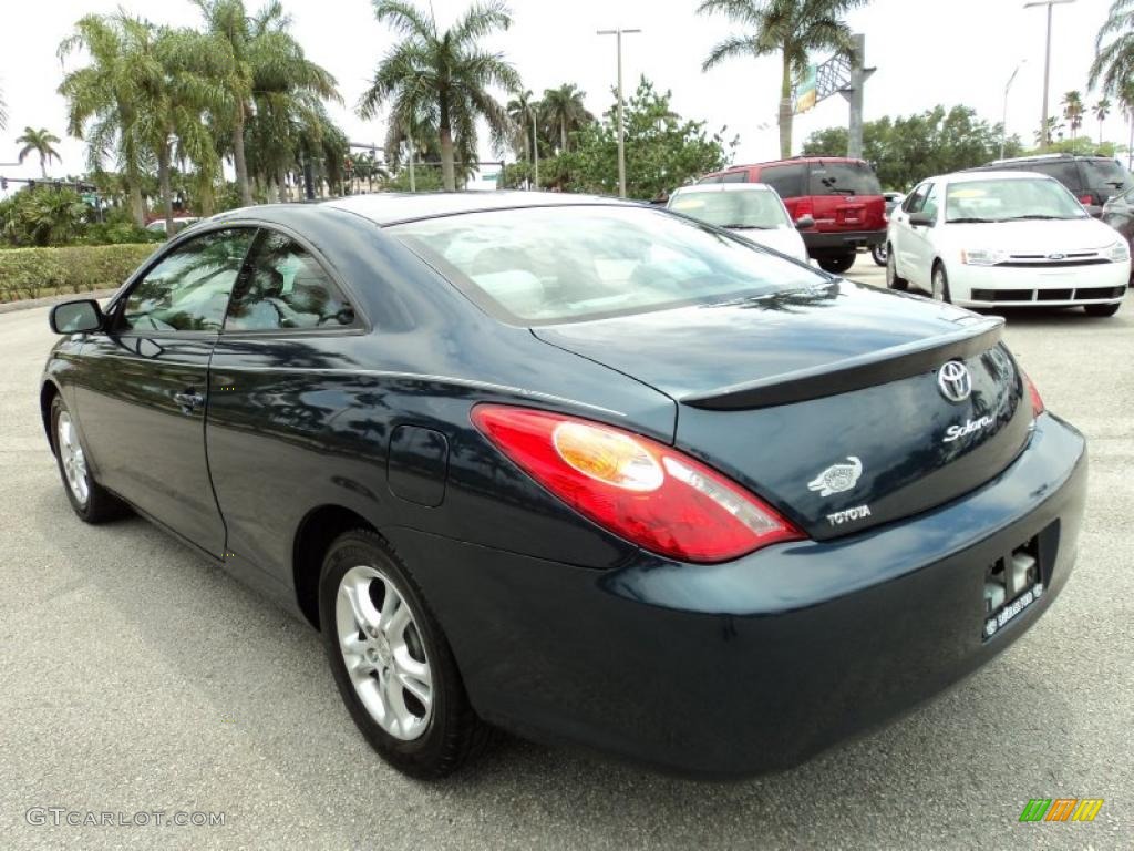 2006 Solara SE Coupe - Oceanus Blue Pearl / Dark Stone photo #8