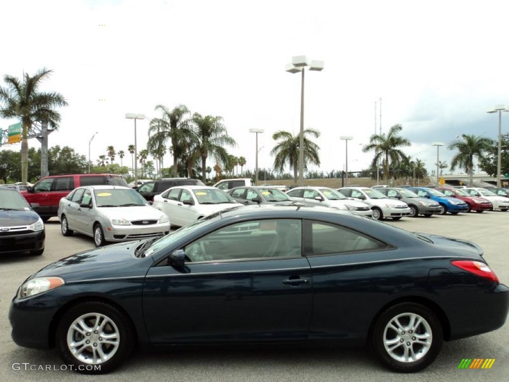 2006 Solara SE Coupe - Oceanus Blue Pearl / Dark Stone photo #9