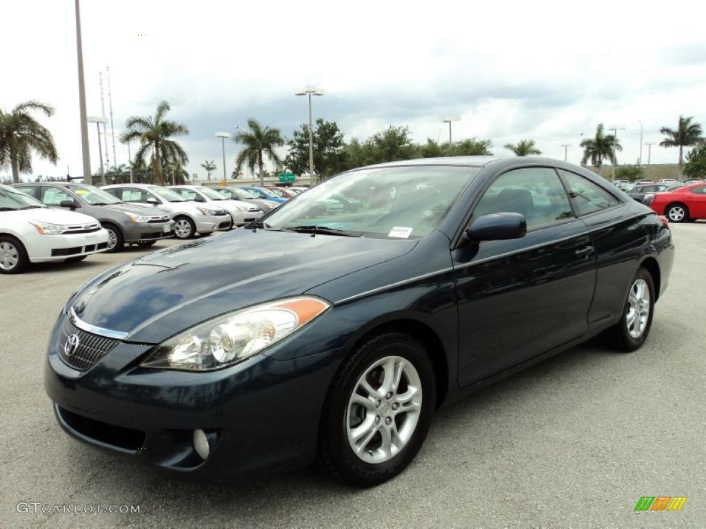 2006 Solara SE Coupe - Oceanus Blue Pearl / Dark Stone photo #13