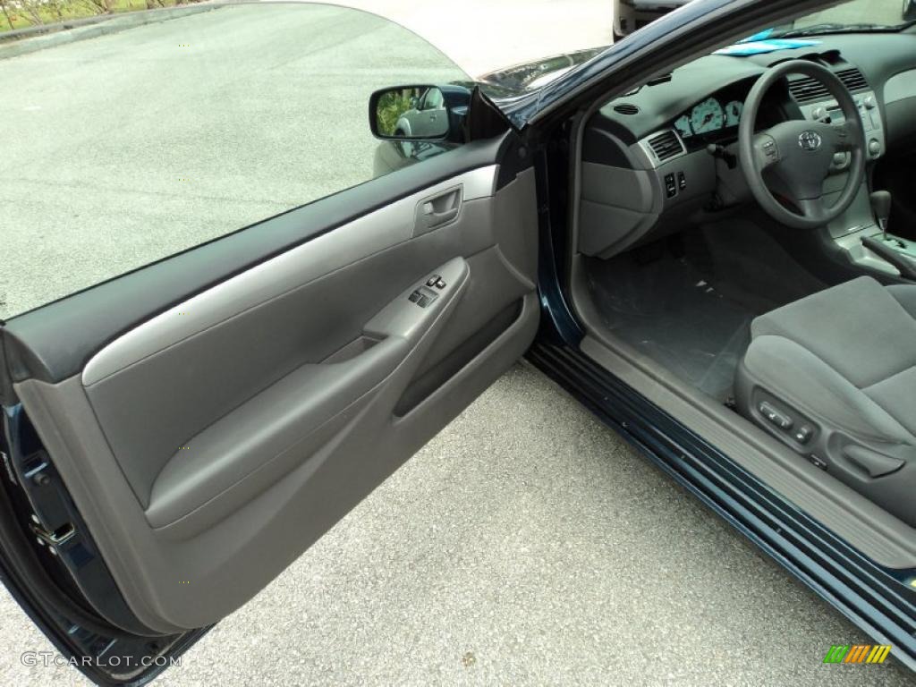 2006 Solara SE Coupe - Oceanus Blue Pearl / Dark Stone photo #15