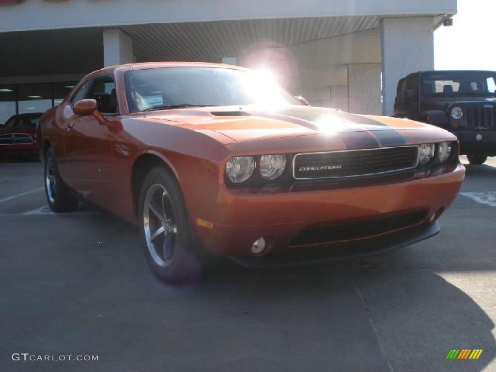 2011 Challenger Rallye - Toxic Orange Pearl / Dark Slate Gray photo #1