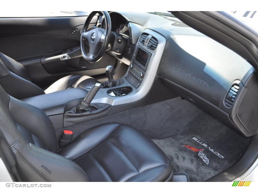 Ebony Black Interior 2006 Chevrolet Corvette Convertible Photo #48747882
