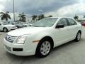 2008 White Suede Ford Fusion S  photo #14