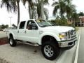 Oxford White 2008 Ford F250 Super Duty Lariat Crew Cab 4x4 Exterior