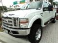 Oxford White 2008 Ford F250 Super Duty Lariat Crew Cab 4x4 Exterior