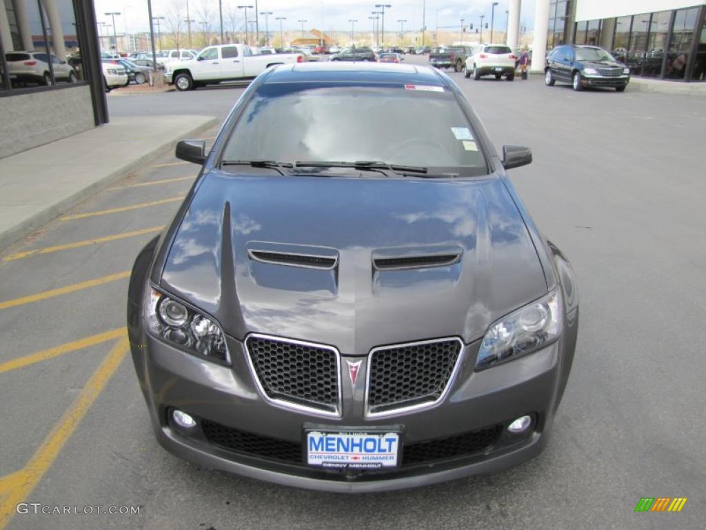2009 G8 GT - Magnetic Gray Metallic / Onyx/Red photo #24