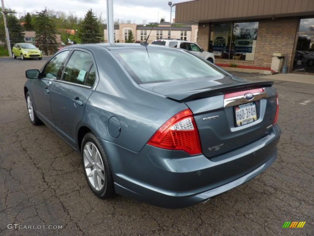 2011 Fusion SEL V6 - Steel Blue Metallic / Charcoal Black photo #4