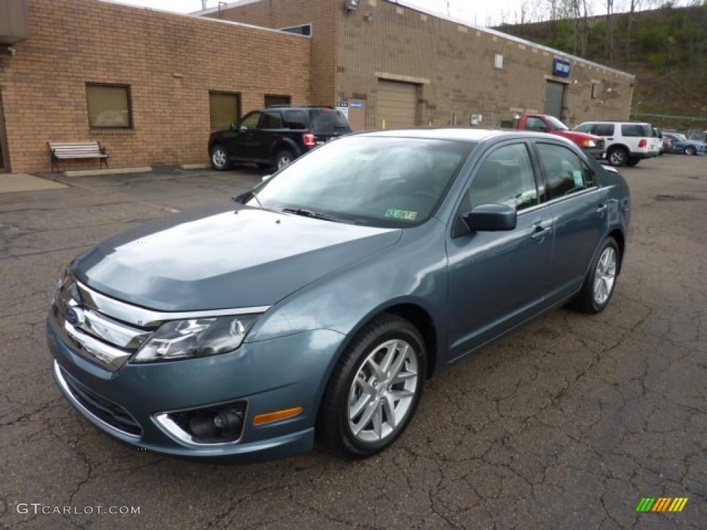 2011 Fusion SEL V6 - Steel Blue Metallic / Charcoal Black photo #5