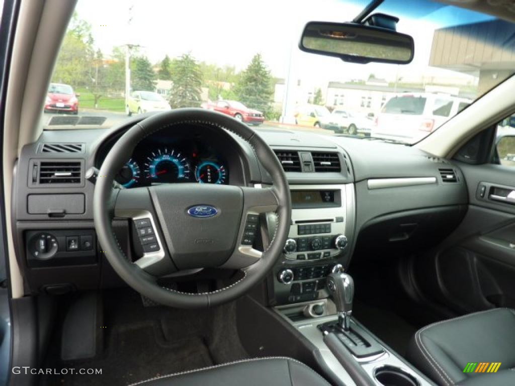 2011 Fusion SEL V6 - Steel Blue Metallic / Charcoal Black photo #10