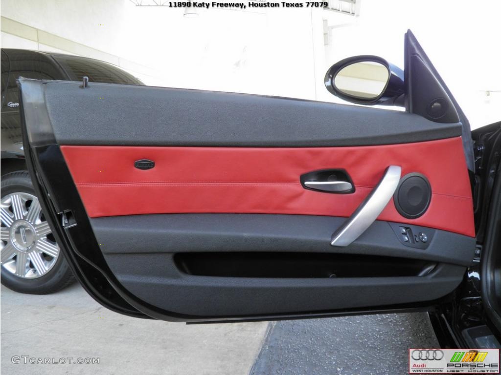 2006 M Roadster - Black Sapphire Metallic / Imola Red photo #24