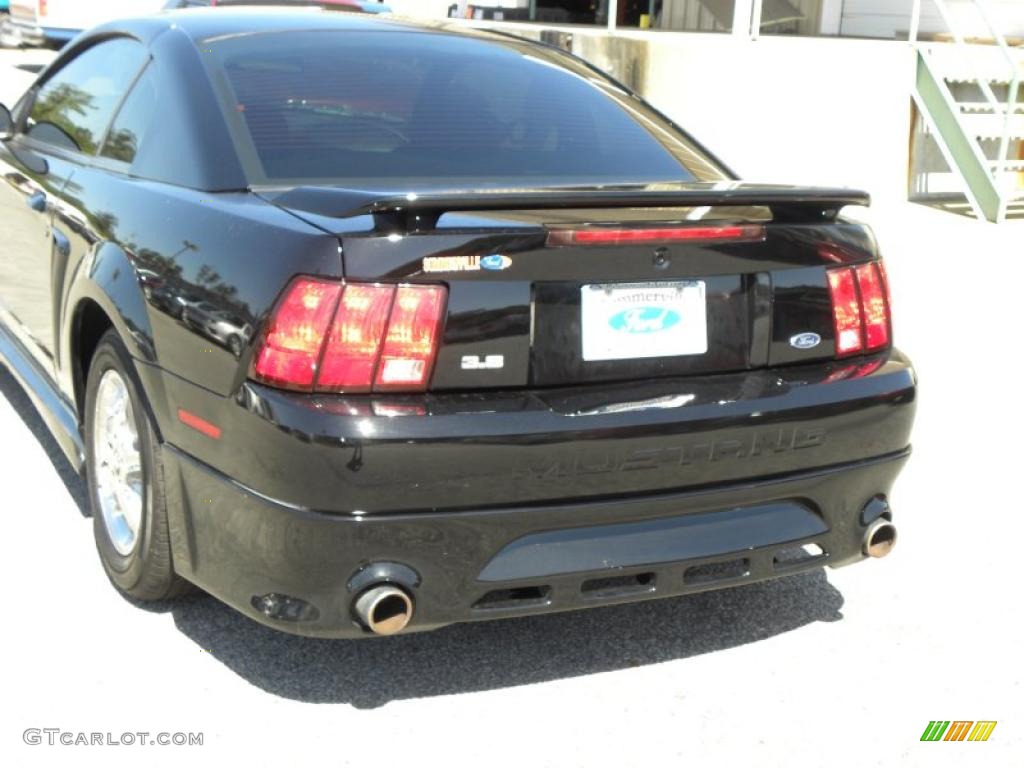 2003 Mustang V6 Coupe - Black / Medium Graphite photo #13