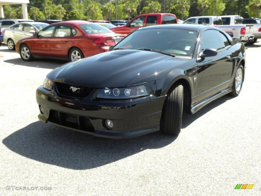 2003 Mustang V6 Coupe - Black / Medium Graphite photo #18