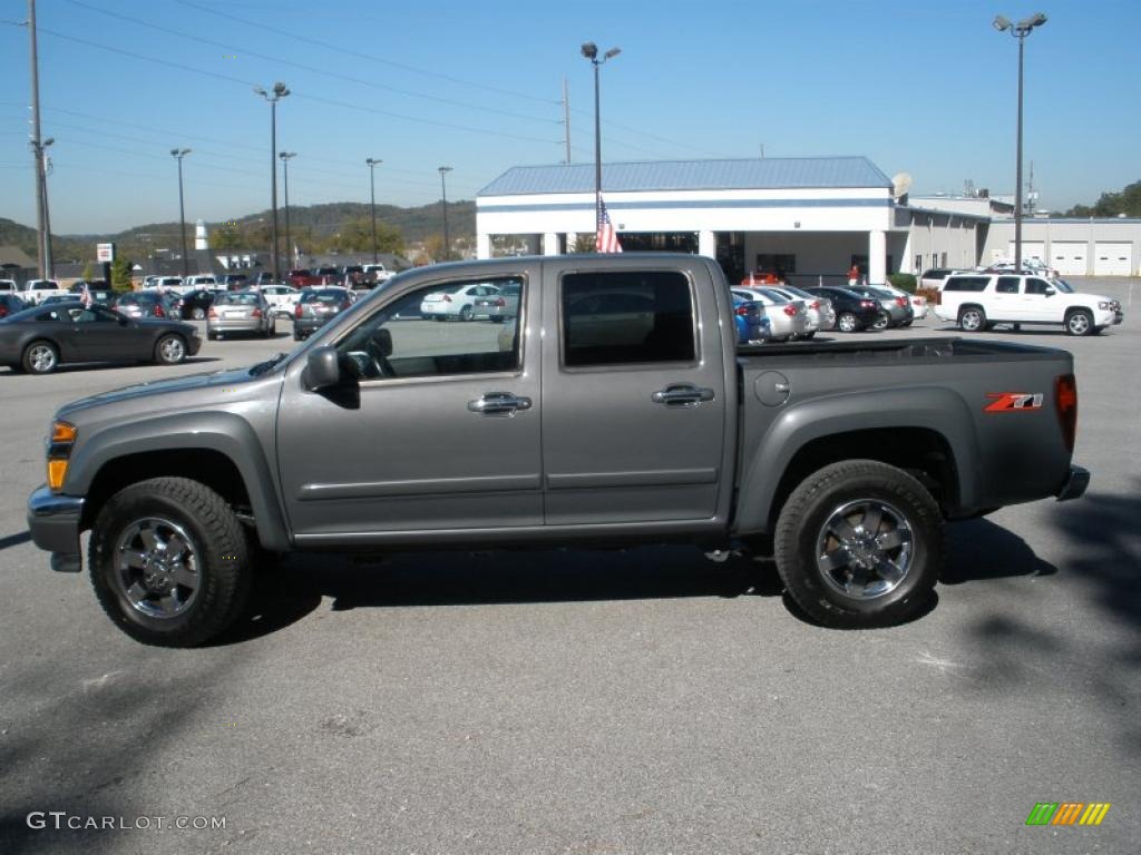Dark Gray Metallic 2009 Chevrolet Colorado LT Crew Cab Exterior Photo #48750387