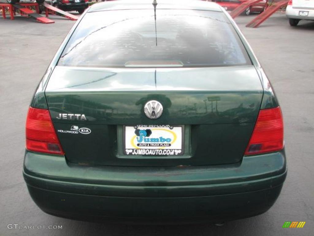 1999 Jetta GL Sedan - Bright Green Pearl / Black photo #9