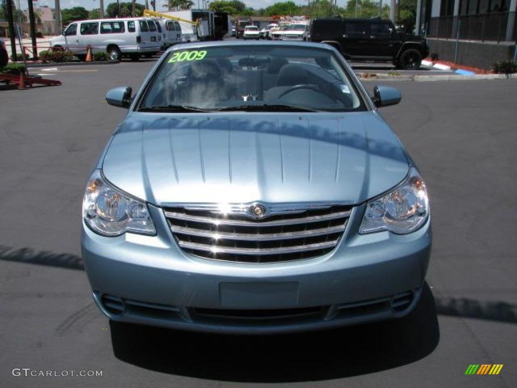 2009 Sebring Touring Convertible - Clearwater Blue Pearl / Dark Slate Gray photo #3