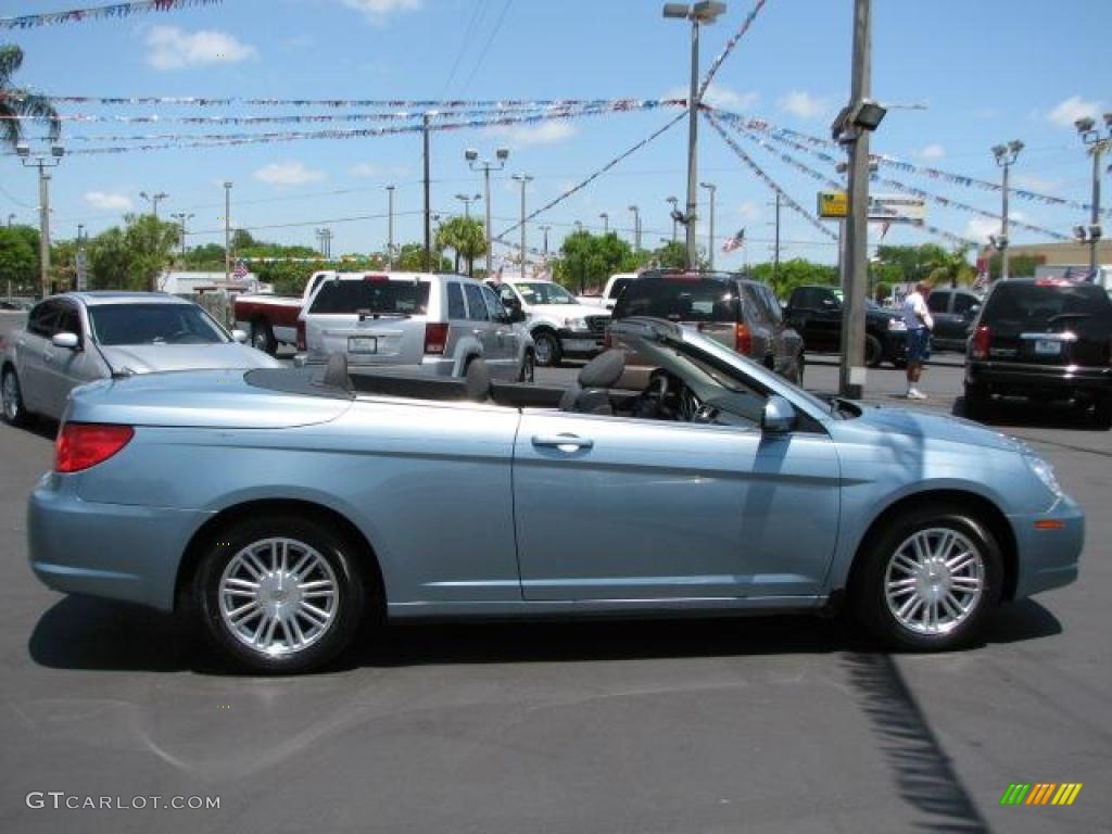 2009 Sebring Touring Convertible - Clearwater Blue Pearl / Dark Slate Gray photo #12