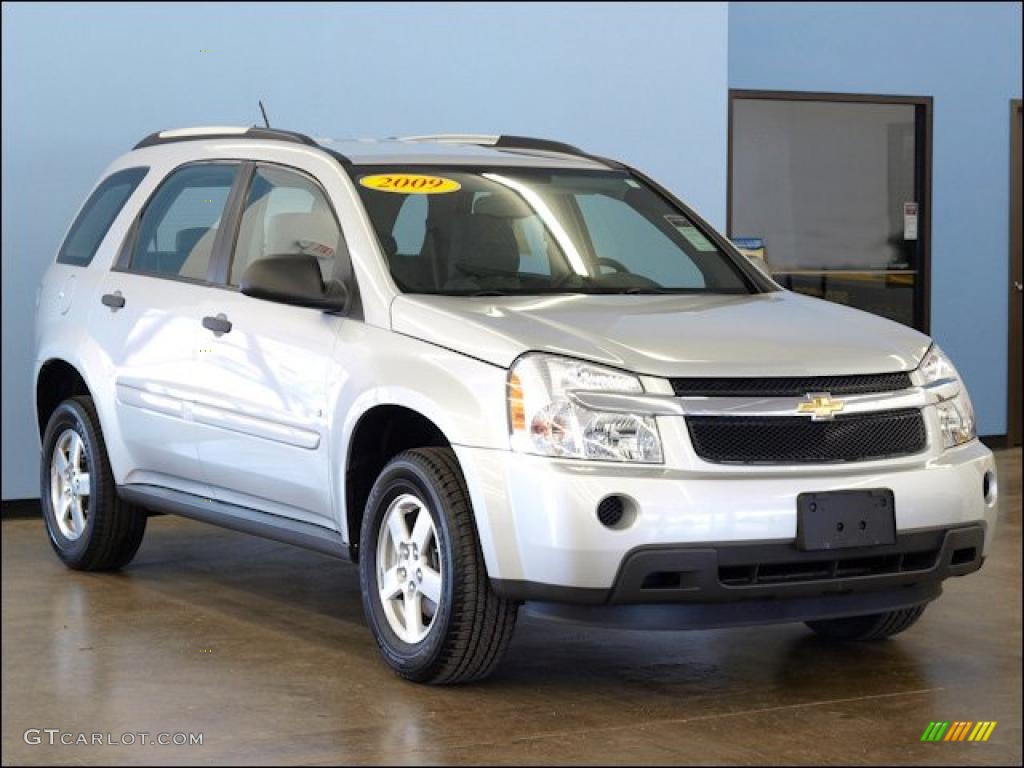 2009 Equinox LS - Silver Ice Metallic / Light Gray photo #1