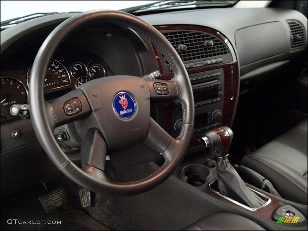 2009 Saab 9-7X 4.2i AWD Carbon Black Steering Wheel Photo #48755779