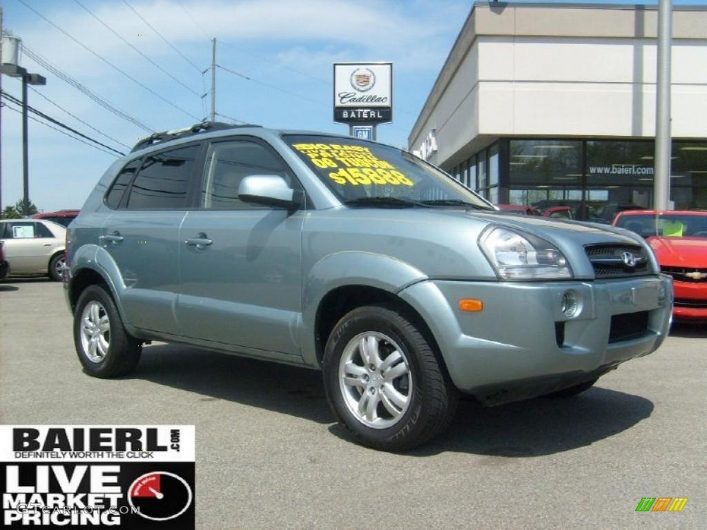 2006 Tucson Limited 4x4 - Alpine Frost / Beige photo #1