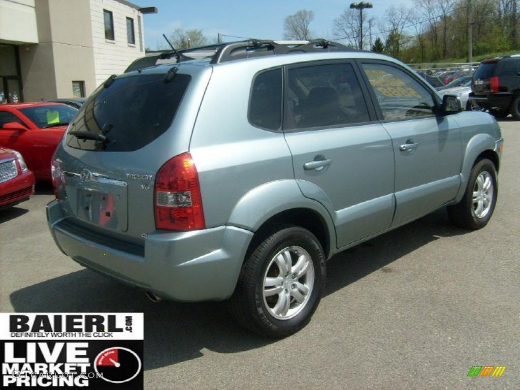 2006 Tucson Limited 4x4 - Alpine Frost / Beige photo #6