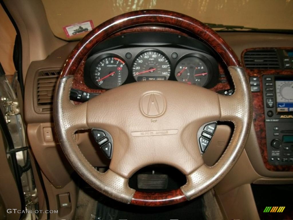 2001 Acura MDX Standard MDX Model Saddle Steering Wheel Photo #48756532