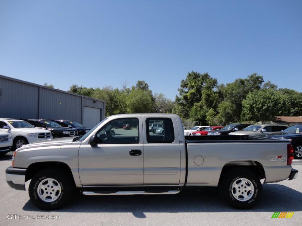 Light Pewter Metallic 2003 Chevrolet Silverado 1500 LS Extended Cab 4x4 Exterior Photo #48757093