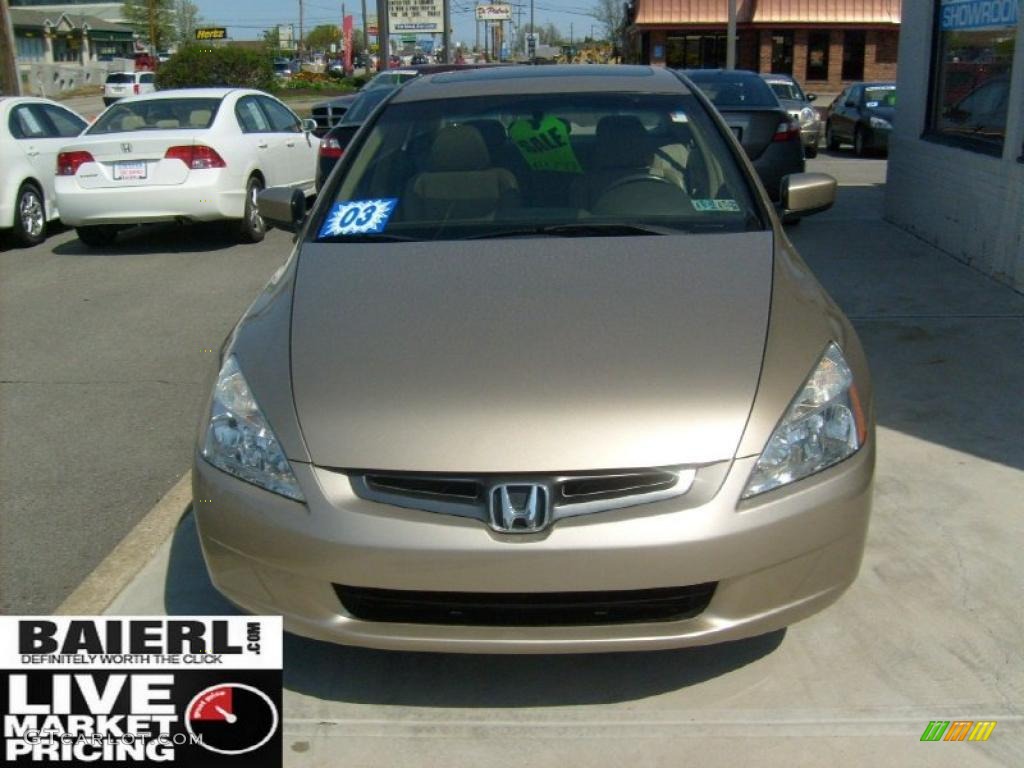 2003 Accord EX V6 Sedan - Desert Mist Metallic / Ivory photo #2