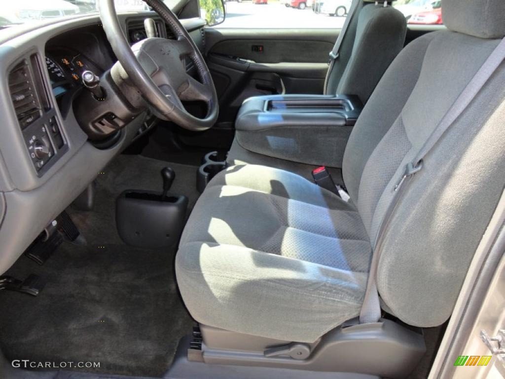 2003 Silverado 1500 LS Extended Cab 4x4 - Light Pewter Metallic / Medium Gray photo #5