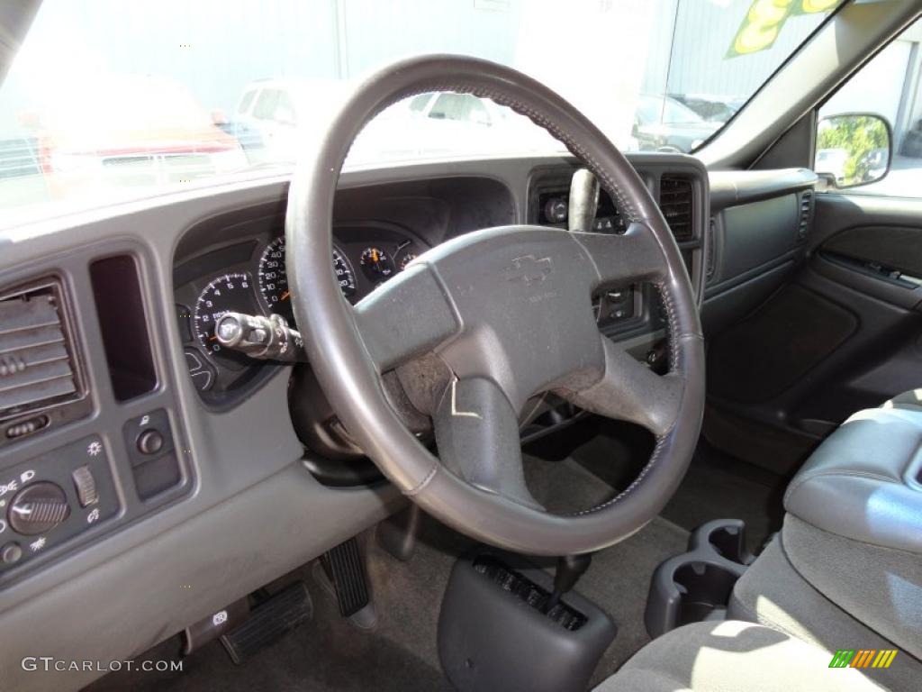 2003 Silverado 1500 LS Extended Cab 4x4 - Light Pewter Metallic / Medium Gray photo #6