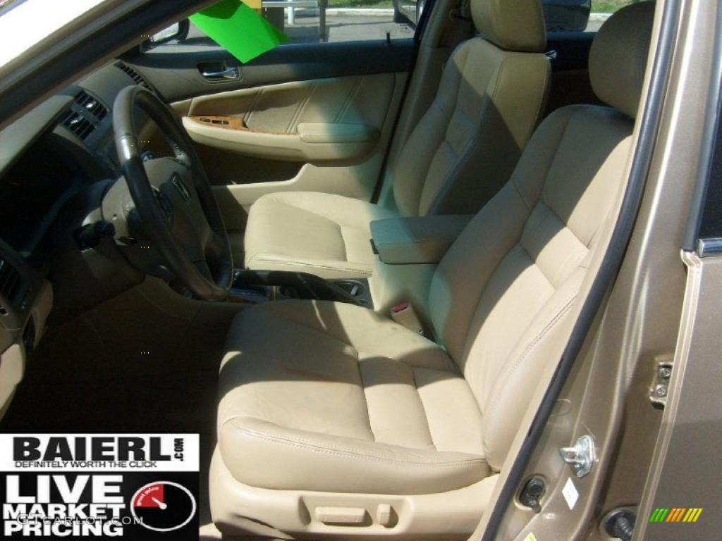 2003 Accord EX V6 Sedan - Desert Mist Metallic / Ivory photo #9