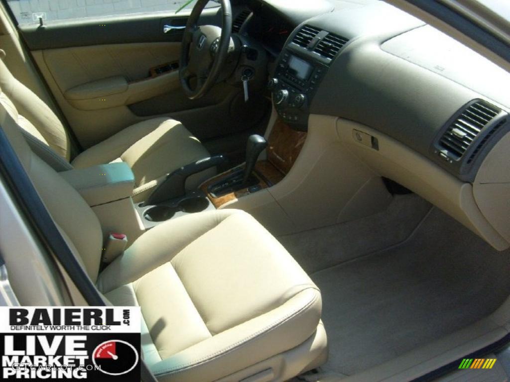 2003 Accord EX V6 Sedan - Desert Mist Metallic / Ivory photo #17