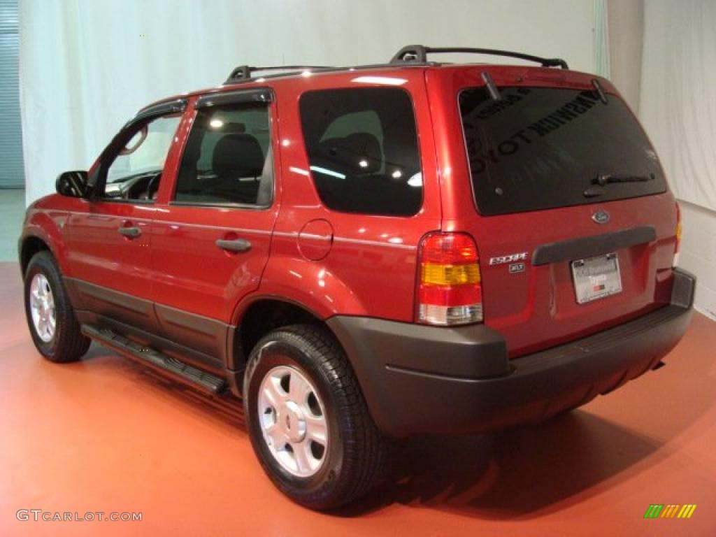 2004 Escape XLT V6 4WD - Redfire Metallic / Medium/Dark Flint photo #4