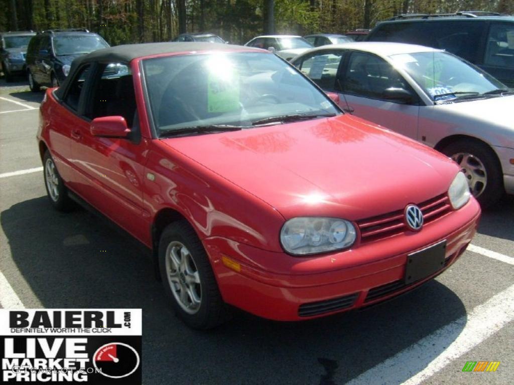 Tornado Red Volkswagen Cabrio