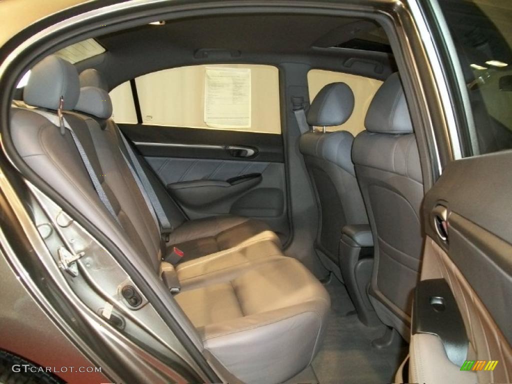 2008 Civic EX-L Sedan - Galaxy Gray Metallic / Gray photo #20