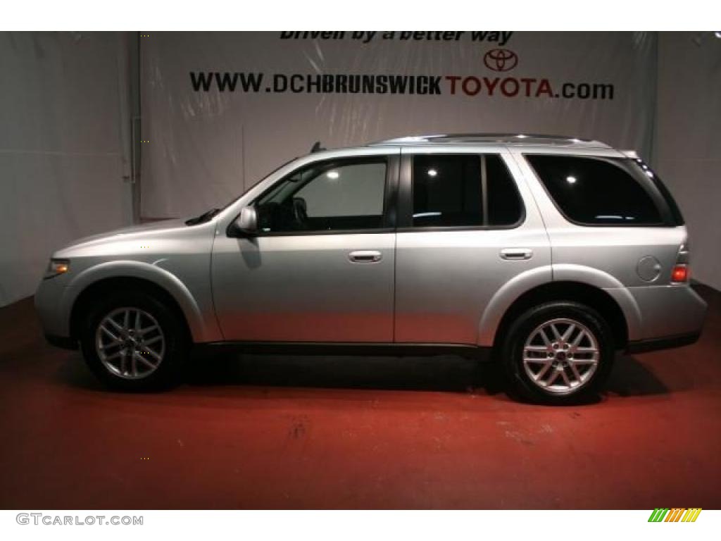 2009 9-7X 4.2i AWD - Diamond Silver Metallic / Carbon Black photo #2