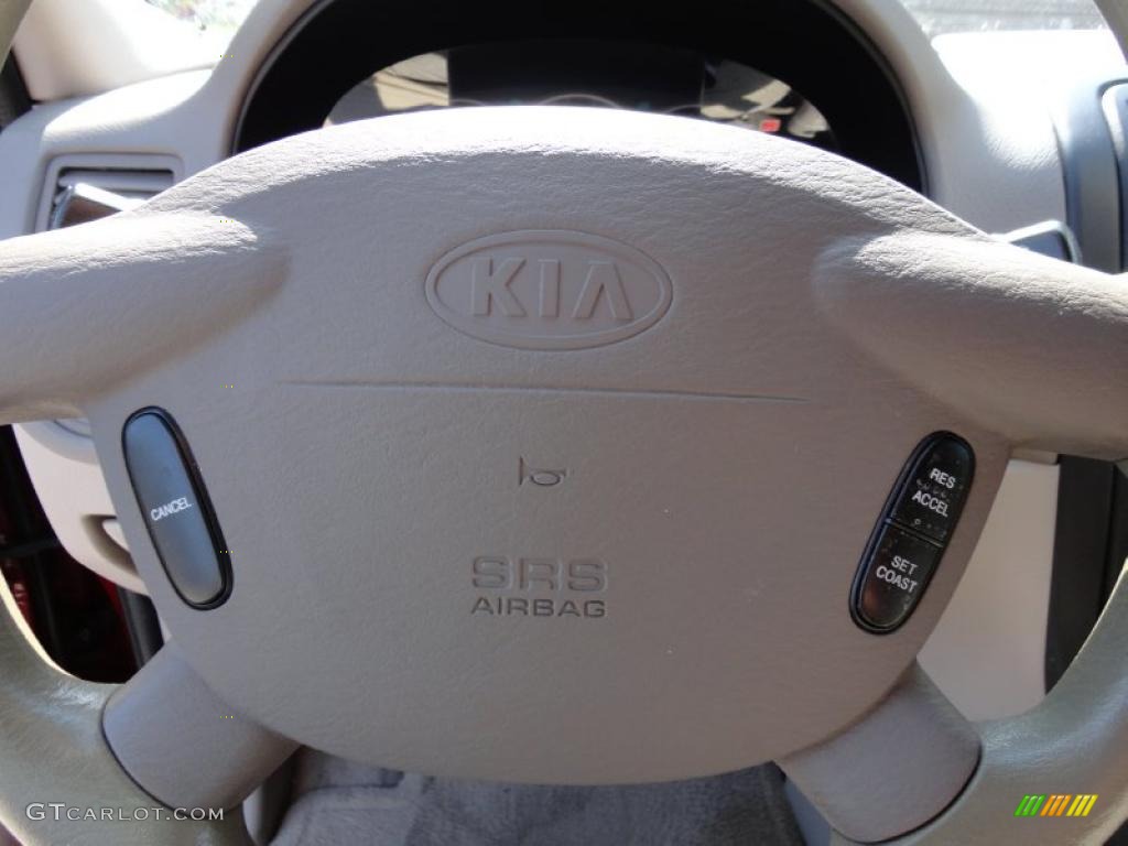 2005 Sedona LX - Ruby Red Metallic / Gray photo #32