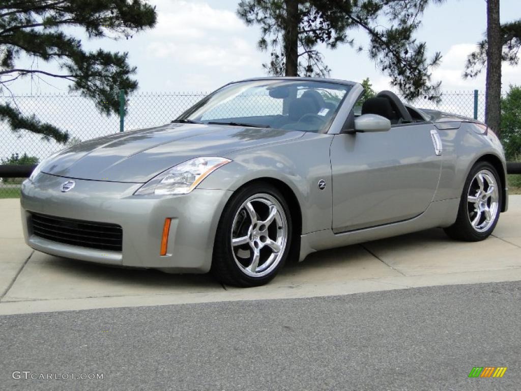 Liquid Aluminum Metallic 2004 Nissan 350Z Enthusiast Roadster Exterior Photo #48762526