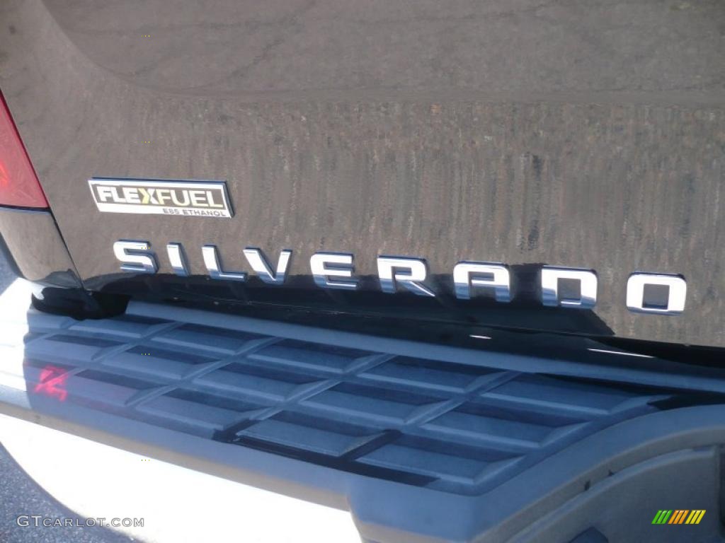 2008 Silverado 1500 LS Extended Cab 4x4 - Black / Dark Titanium photo #12