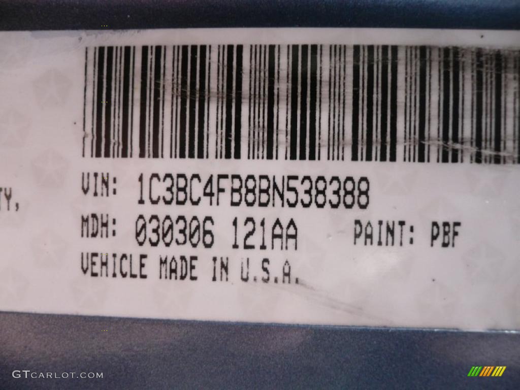 2011 200 Color Code PBF for Sapphire Crystal Metallic Photo #48763627