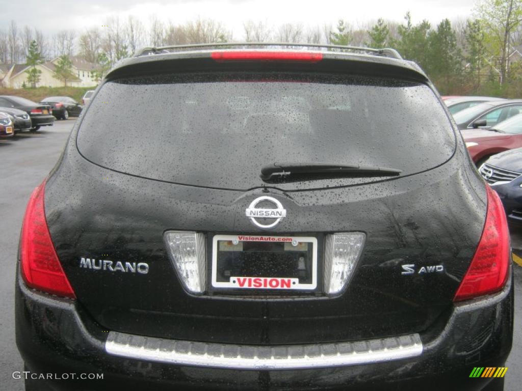 2007 Murano S AWD - Super Black / Charcoal photo #16