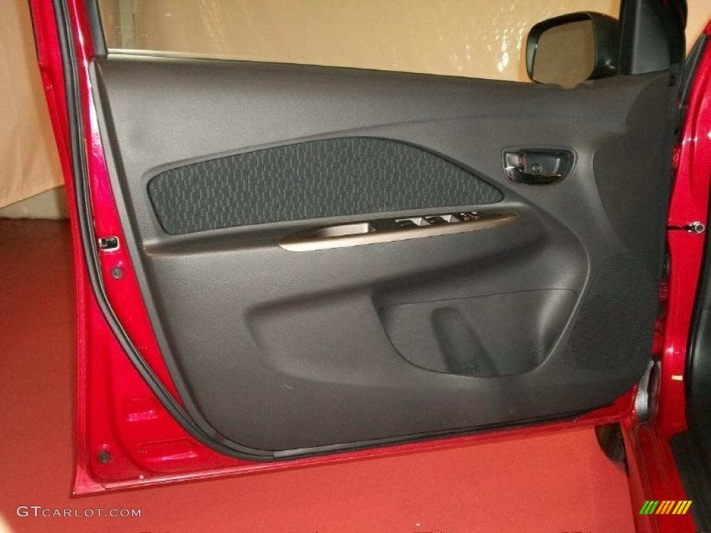 2011 Toyota Yaris S Sedan Dark Charcoal Door Panel Photo #48767725