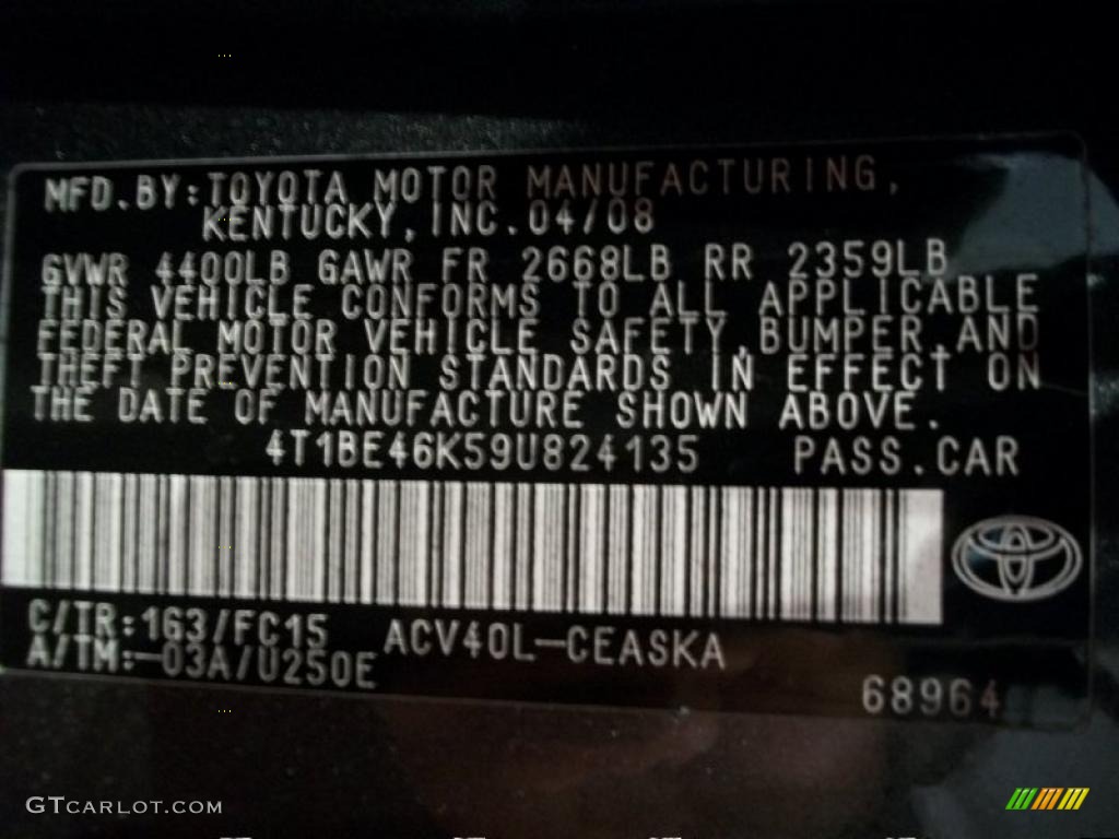 2009 Camry SE - Magnetic Gray Metallic / Charcoal photo #26